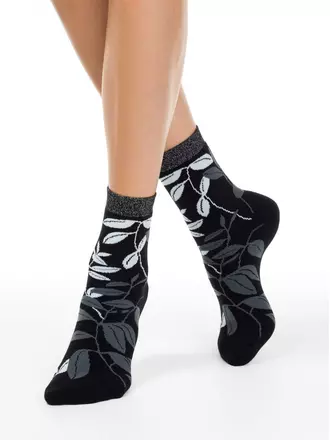 Махровые женские носки comfort 213 черный, , 36-37 (23), CONTE ELEGANT, - 1