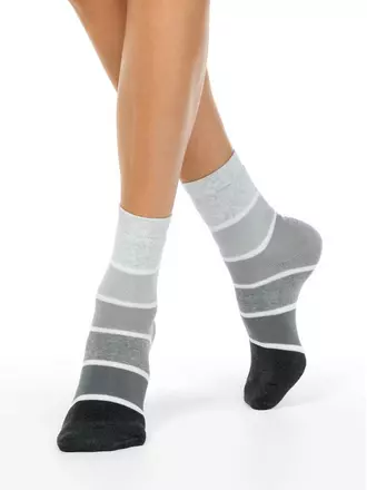 Махровые женские носки comfort 212 серый, , 36-37 (23), CONTE ELEGANT, - 1