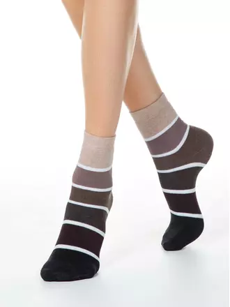 Махровые женские носки comfort 212 шоколадный, , 36-37 (23), CONTE ELEGANT, - 1
