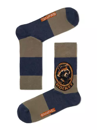 Носки мужские diwari носки с рисунками ракета ©marvel 118 хаки, , 42-43 (27), DIWARI, - 1