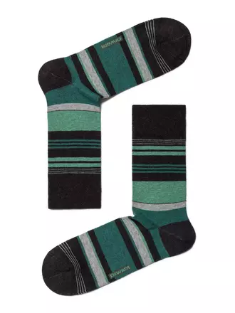Хлопковые мужские носки happy 129 темно-бирюзовый, , 44-45 (29), DIWARI, - 1