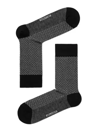 Хлопковые мужские носки diwari classic 121 черный-серый, , 44-45 (29), DIWARI, - 1