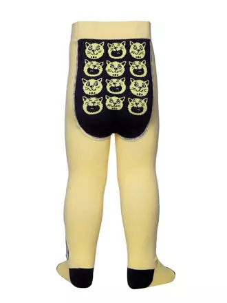 Колготки детские tip-top (весёлые ножки) 477 светло-желтый, , 62-74 (12), CONTE-KIDS, - 1