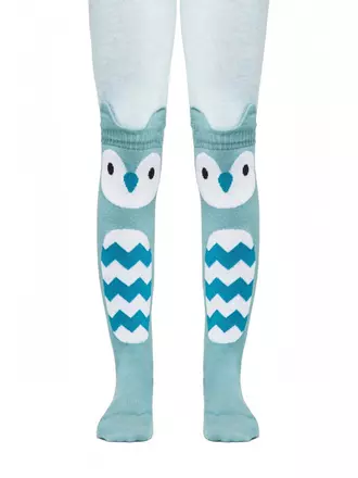 Колготки детские conte-kids tip-top (мордашки) 447 бледно-бирюзовый, , 80-86 (14), CONTE-KIDS, - 1