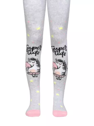 Колготки детские sof-tiki (махровые внутри) с рисунками 521 светло-серый, , 104-110 (16), CONTE-KIDS, - 1