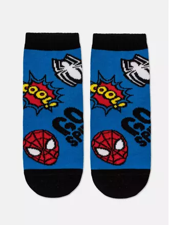 Короткие детские носки с рисунками человек-паук ©marvel 550 синий, , 20, CONTE-KIDS, - 1