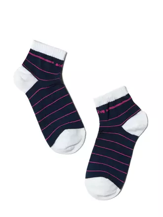 Носки детские спортивные active (короткие) 314 темно-синий-розовый, , 16, CONTE-KIDS, - 1
