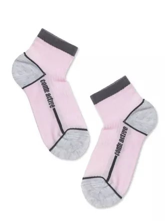 Спортивные детские носки active (короткие) 507 cветло-розовый, , 18, CONTE-KIDS, - 1