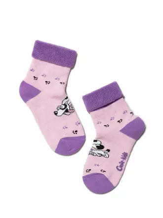 Махровые детские носки sof-tiki (с отворотом) 223 cветло-розовый, , 16, CONTE-KIDS, - 1