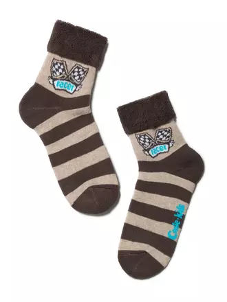 Махровые детские носки sof-tiki (с отворотом) 231 бежевый, , 16, CONTE-KIDS, - 1