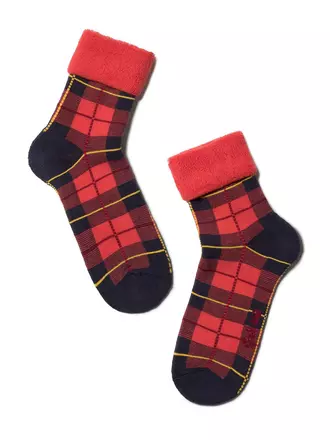 Махровые детские носки sof-tiki (с отворотом) 224 красный, , 20, CONTE-KIDS, - 1