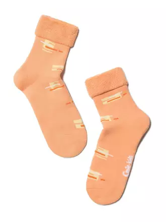 Махровые детские носки sof-tiki (с отворотом) 047 персик, , 20, CONTE-KIDS, - 1