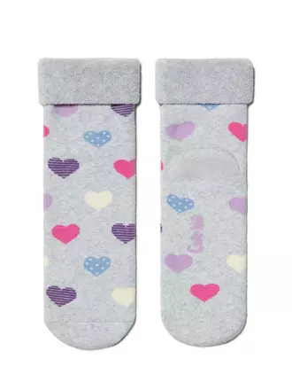 Махровые детские носки sof-tiki с отворотом 437 светло-серый, , 20, CONTE-KIDS, - 1