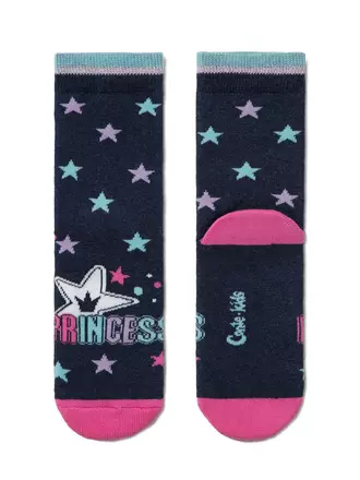 Махровые носки sof-tiki "princess" 418 темно-синий, , 22, CONTE-KIDS, - 1
