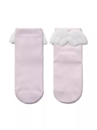 Хлопковые детские носки tip-top с крылышками 389 cветло-розовый, , 18, CONTE-KIDS, - 1
