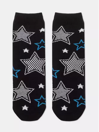 Носки детские махровые sof-tiki "stars" 598 черный-синий, , 16, CONTE-KIDS, - 1