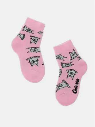 Носки детские махровые sof-tiki "cats" 599 cветло-розовый, , 12, CONTE-KIDS, - 1