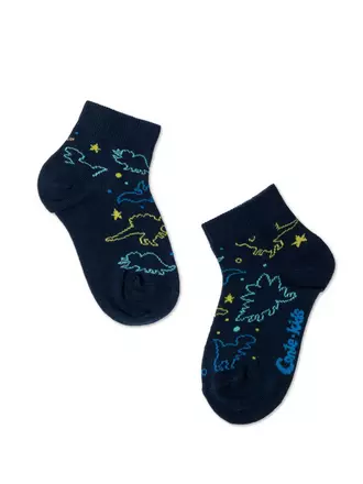 Хлопковые детские носки tip-top с рисунками 622 темно-синий, , 12, CONTE-KIDS, - 1