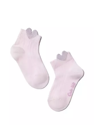 Хлопковые детские носки tip-top с сияющим пикотом 492 cветло-розовый, , 16, CONTE-KIDS, - 1