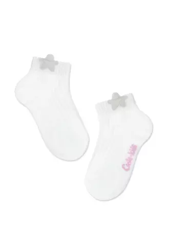 Хлопковые детские носки tip-top с сияющим пикотом 493 белый, , 16, CONTE-KIDS, - 1