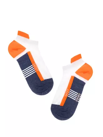 Носки мужские diwari active (ультракороткие) 083 джинс-оранжевый, , 40-41 (25), DIWARI, - 1