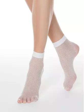 Носки женские conte rette socks-medium bianco, , 36-39 (23-25), CONTE ELEGANT, - 1