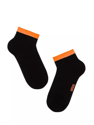Носки мужские diwari active (короткие) 068 черный-оранжевый, , 44-45 (29), DIWARI, - 1