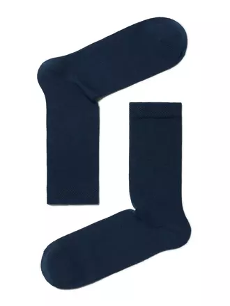 Хлопковые мужские носки esli 000 темно-синий, , 40-41 (25), ESLI, - 1