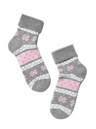 Махровые детские носки sof-tiki (с отворотом) 230 серый, , 20, CONTE-KIDS, - 1