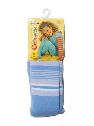 Детские колготки sof-tiki (махровые внутри) с рисунками 189 голубой, , 92-98 (14), CONTE-KIDS, - 1