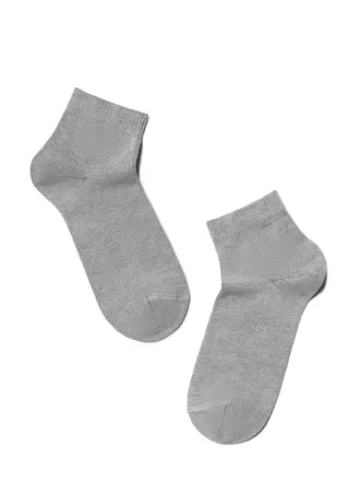 Носки детские короткие (однотонные) esli 000 серый, , 14, ESLI, - 1
