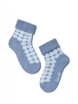 Теплые махровые детские носки sof-tiki (с отворотом) 222 джинс, , 18, CONTE-KIDS, - 1