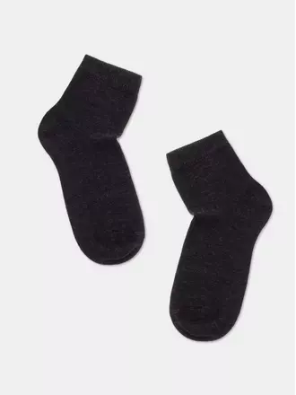 Хлопковые детские носки (однотонные) esli 000 черный меланж, , 14, ESLI, - 1