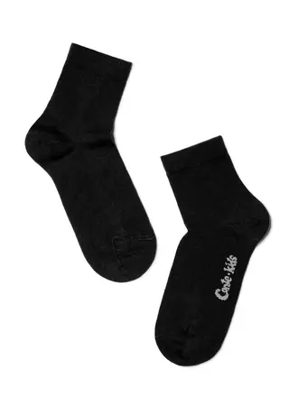 Хлопковые детские носки (однотонные) tip-top 000 черный, , 16, CONTE-KIDS, - 1