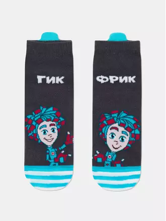 Носки детские фиксики 913 темно-серый, , 18, CONTE-KIDS, - 1