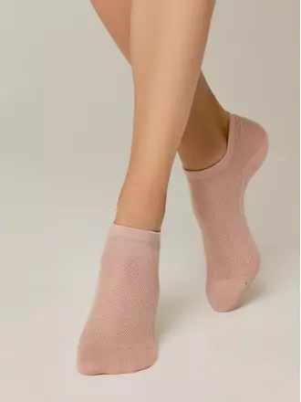 Ультракороткие женские носки active с сеточкой 277 пепельно-розовый, , 36-37 (23), CONTE ELEGANT, - 1