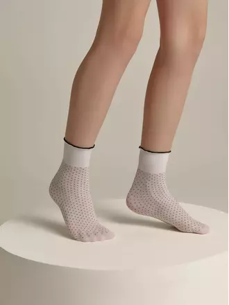 Носки для девочек нарядные point bianco, , 18-20, CONTE ELEGANT, - 1