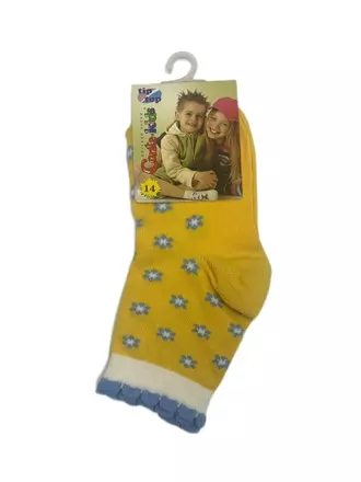Носки детские conte-kids tip-top (с пикотом) 035 желтый, , 14, CONTE-KIDS, - 1