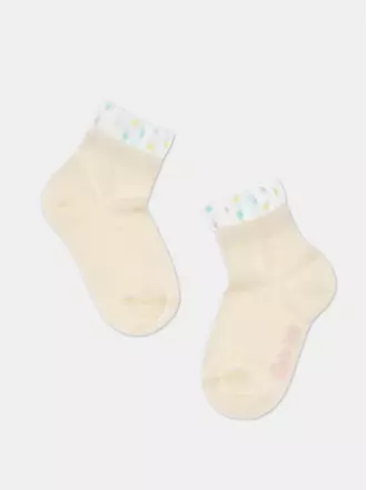 Короткие детские носки с воздушным пикотом tip-top 540 капучино, , 16, CONTE-KIDS, - 1