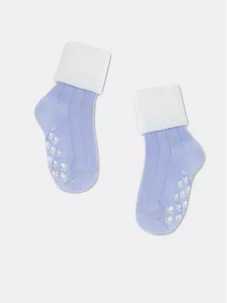 Носки детские tip-top (с отворотом, 2 пары) антискользящие 110 бледно-фиолетовый, , 14, CONTE-KIDS, - 1