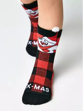 Новогодние детские носки для малышей new year 949 красный, , 9-10, CONTE-KIDS, - 1