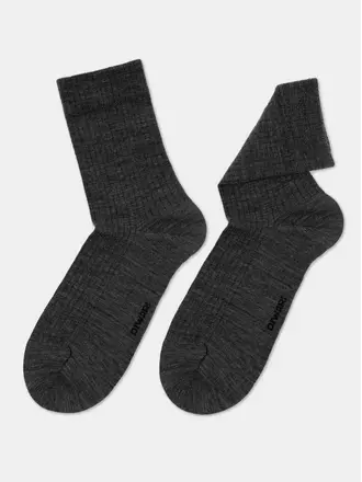 Теплые мужские носки в рубчик с шерстью diwari comfort 182 темно-серый, , 40-41 (25), DIWARI, - 1