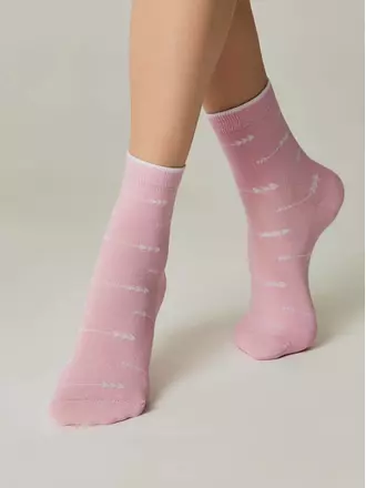 Носки женские хлопковые esli 580 светло-розовый, , 36-39 (23-25), ESLI, - 1
