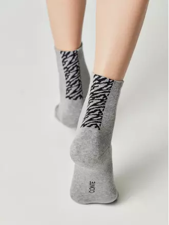 Теплые женские носки conte (махровые) comfort 570 серый, , 36-37 (23), CONTE ELEGANT, - 1