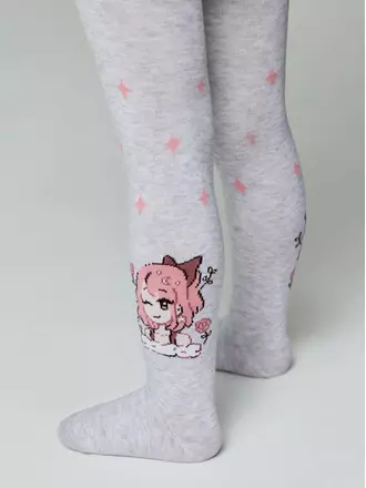 Колготки детские хлопковые tip-top 676 светло-серый, , 92-98 (14), CONTE-KIDS, - 1