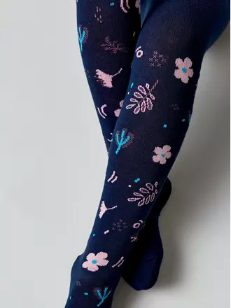 Колготки детские хлопковые tip-top 675 темно-синий, , 92-98 (14), CONTE-KIDS, - 1