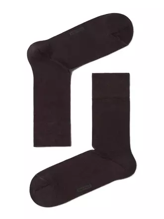 Носки мужские diwari classic (однотонные) 000 шоколадный, , 40-41 (25), DIWARI, - 1
