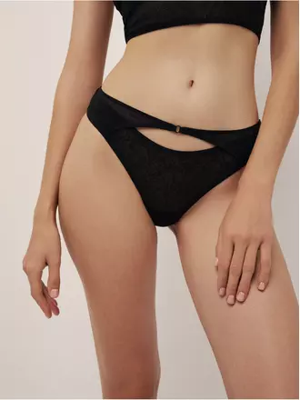 Трусы женские floral tattoo lbr 2874 black, , 90/XS, CONTE ELEGANT, - 1