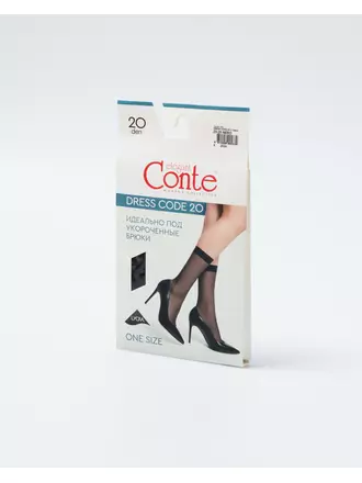Носки женские dress code 20 (1 пара) nero, , 36-39 (23-25), CONTE ELEGANT, - 1