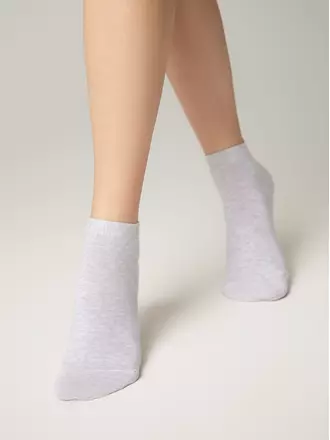 Короткие спортивные женские носки 3dsocks 000 светло-серый, , 36-38 (23-25), CONTE ELEGANT, - 1